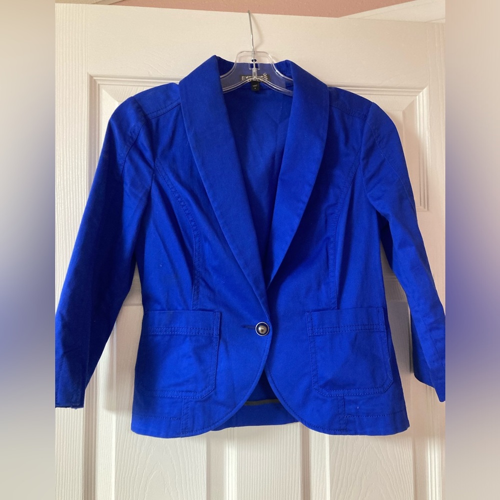 Express crop blazer size 4